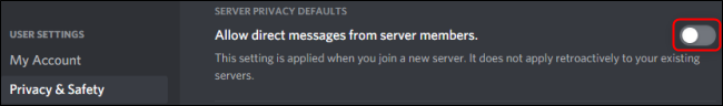 Discord Sunucusu Gizlilik Varsayılanları