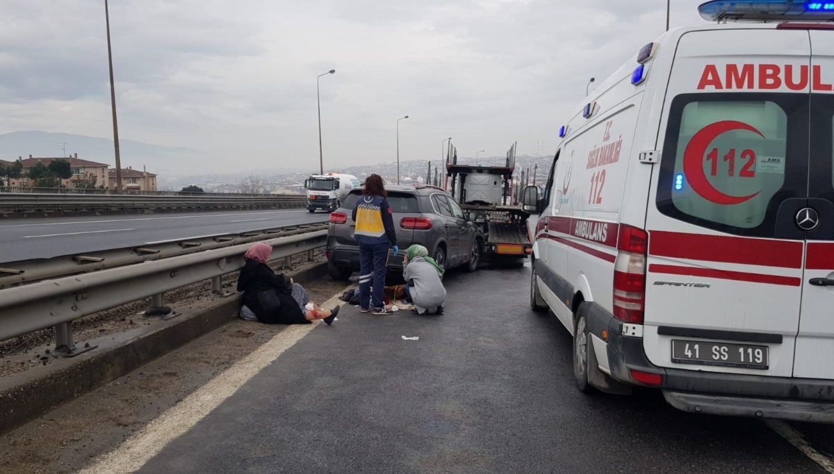 TEM'de zincirleme kaza: 11 kişi yaralandı
