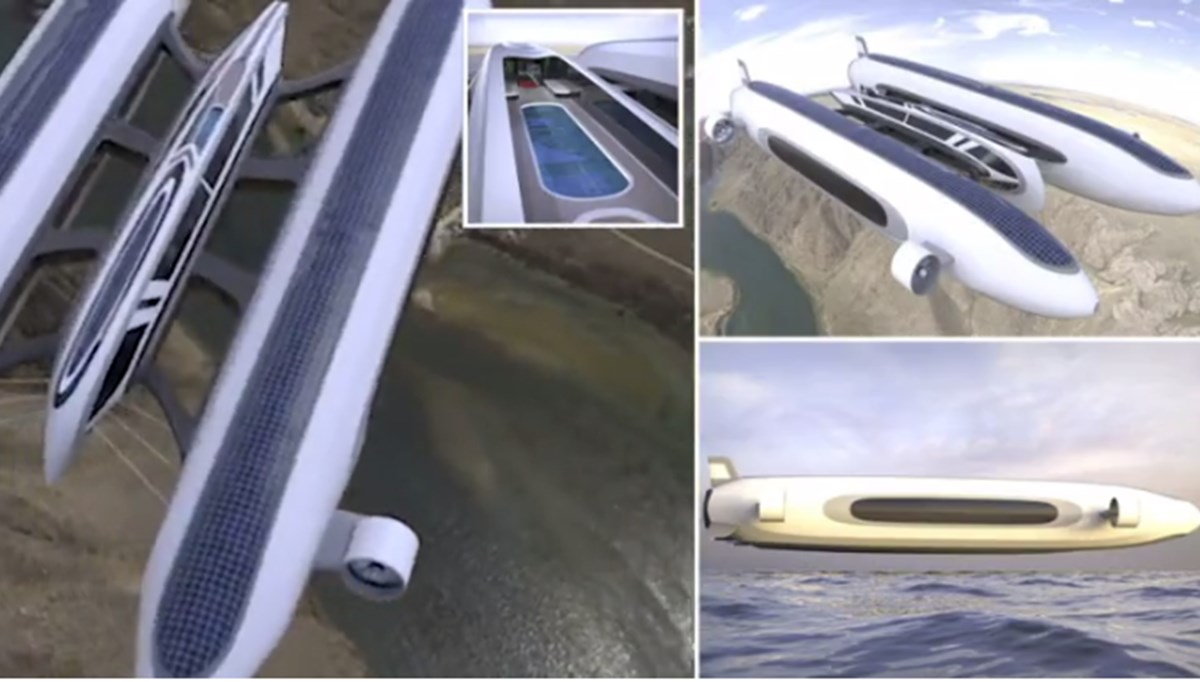 150 metre uzunluğa sahip uçabilen mega yat tanıtıldı: İki günden daha fazla bir süre boyunca havada kalabiliyor