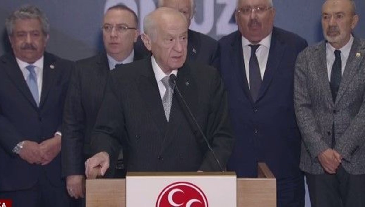 Bahçeli: Cumhurbaşkanımız Recep Tayyip Erdoğan 13. Cumhurbaşkanımız olarak seçilmiştir