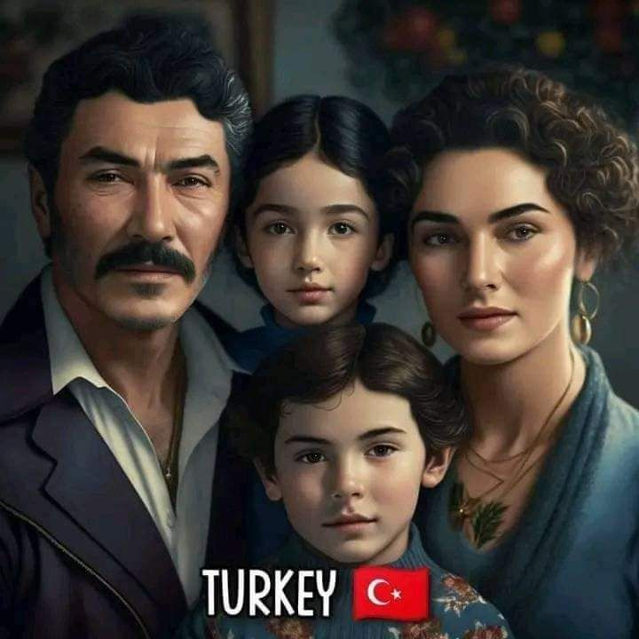 Yapay zeka dünya ailelerini çizdi! İşte 19 aile portresi: Türk ailesi de var - Resim: 19