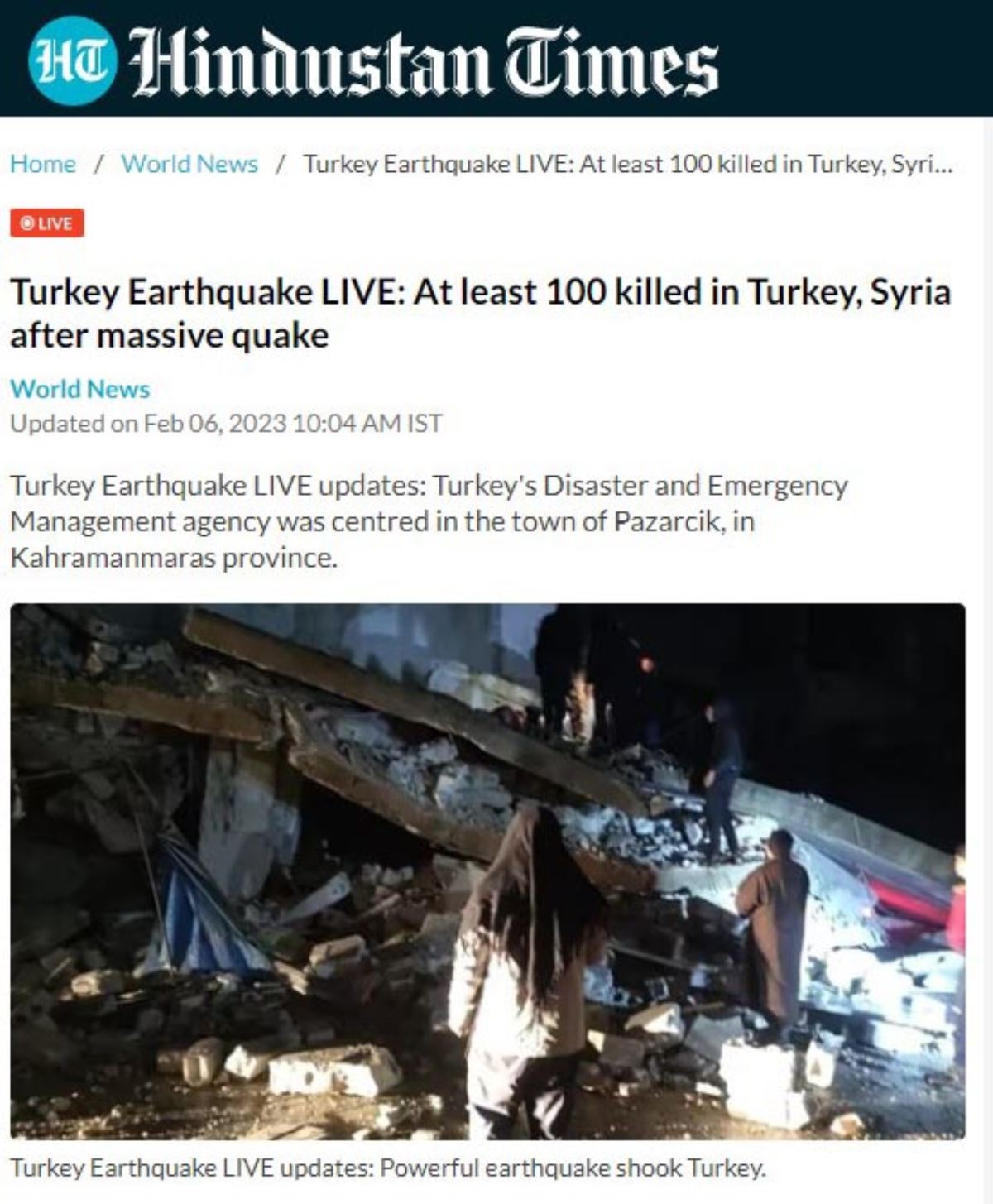 <br><p>Hindistan basını, olayı acil koduyla duyururken, Türkiye büyük fay hatları üzerinde konuşlu ve sık sık depremlerle sarsılıyor ifadelerine yer verdi.</p><br>